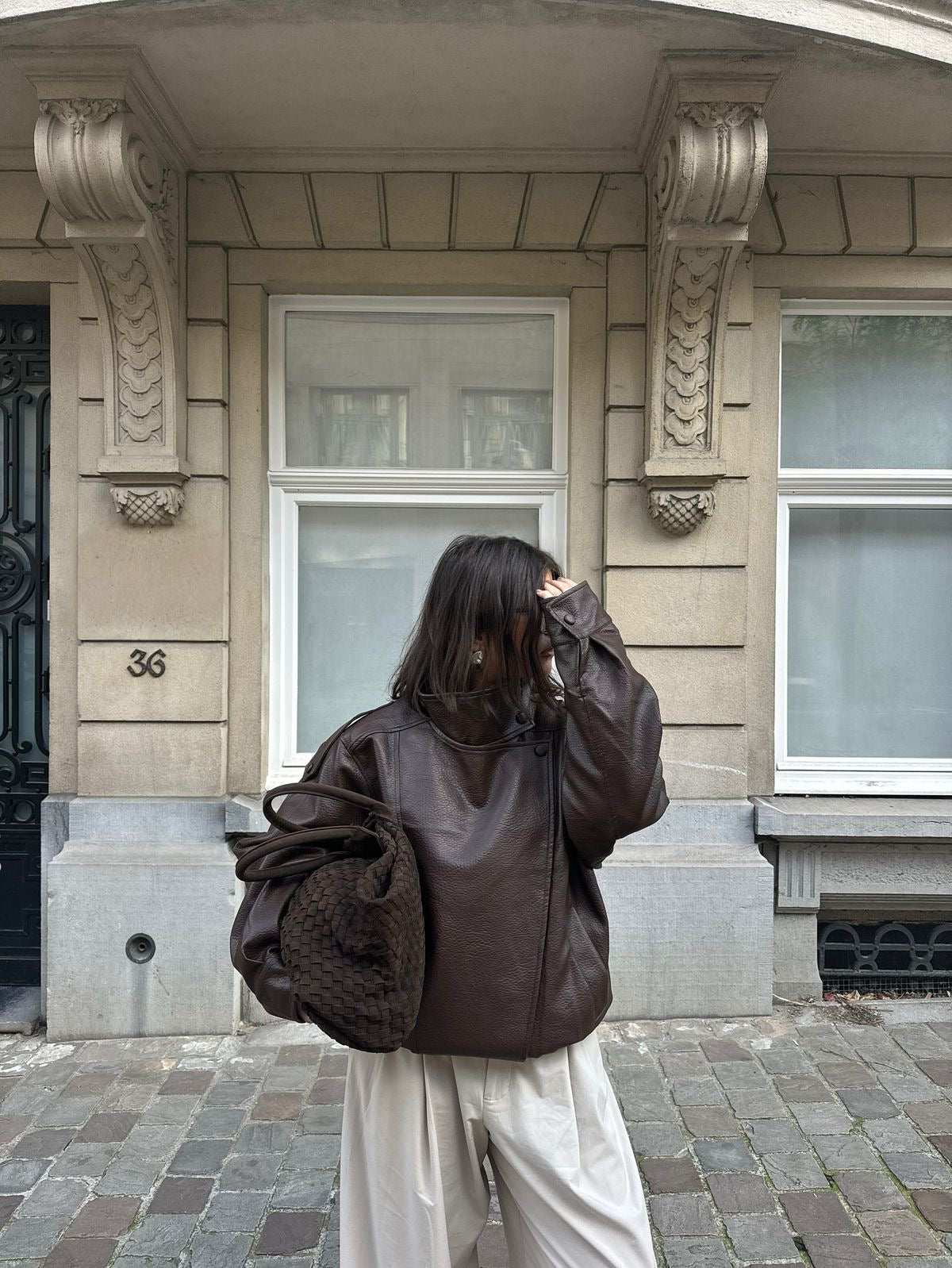 LTHR Collar Jacket