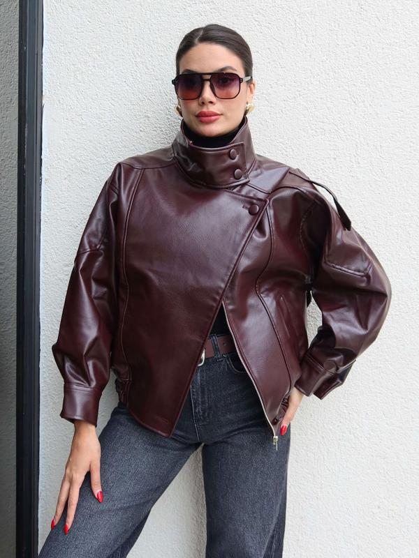 LTHR Collar Jacket