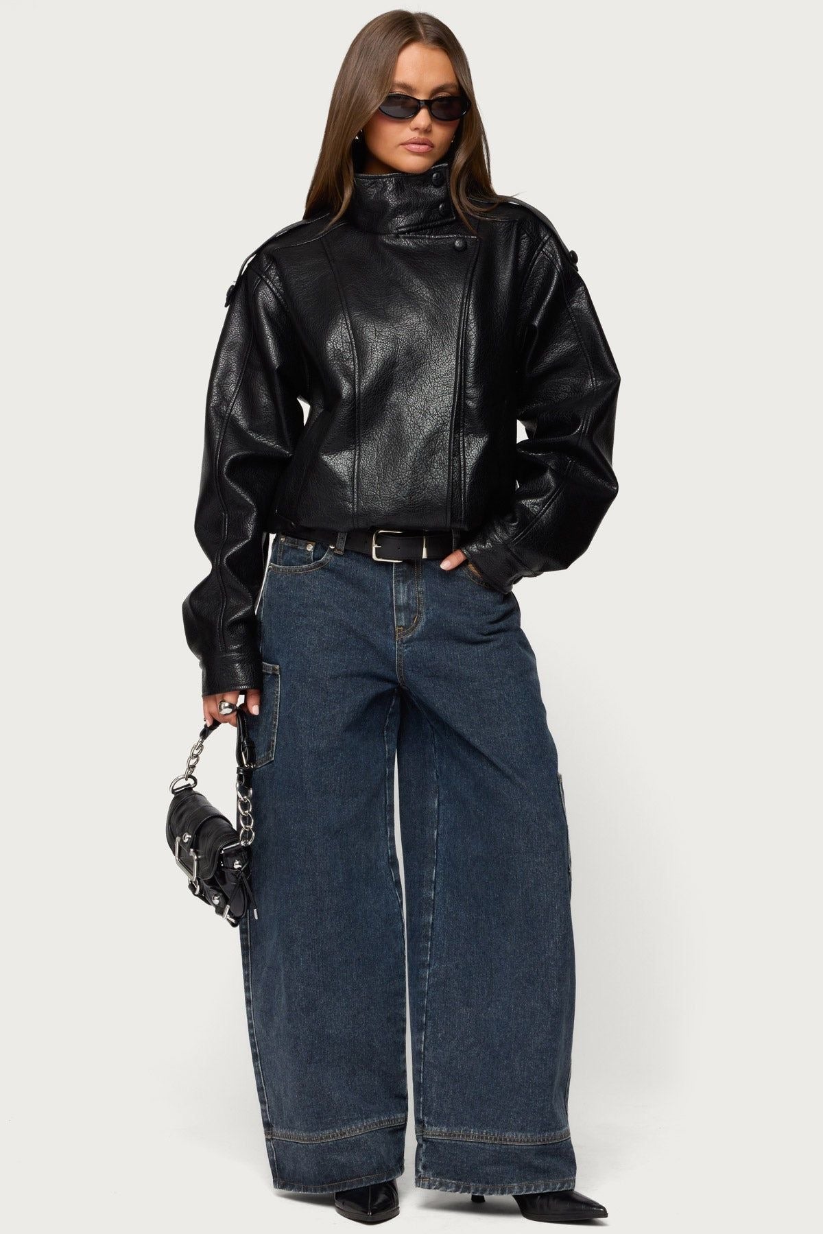 LTHR Collar Jacket