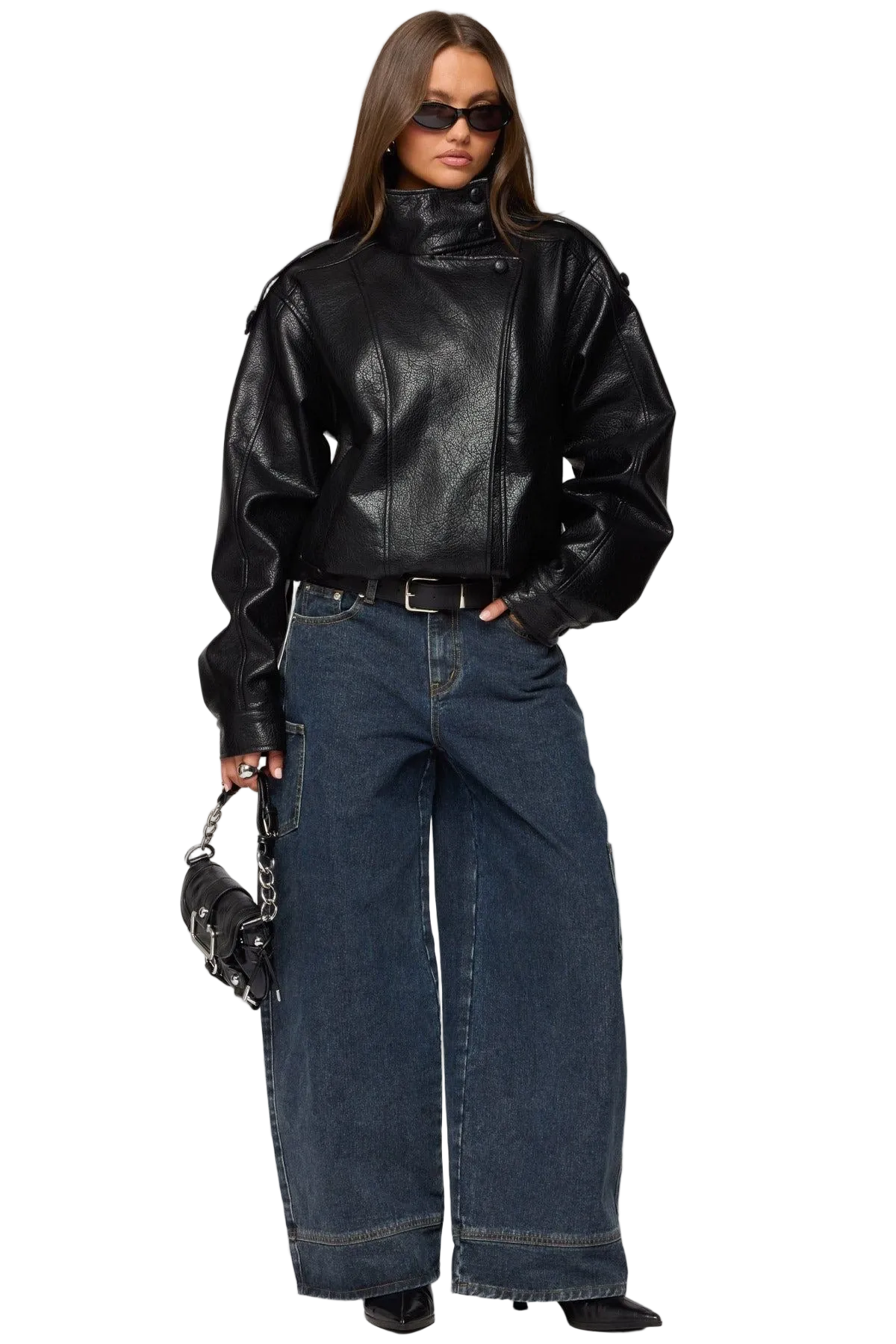 LTHR Collar Jacket