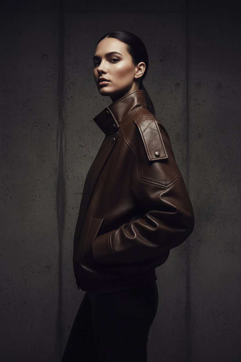 LTHR Collar Jacket
